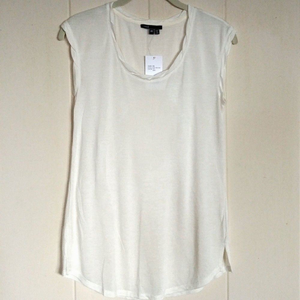 Vince Off White Sleeveless Top Size XS - NWT
